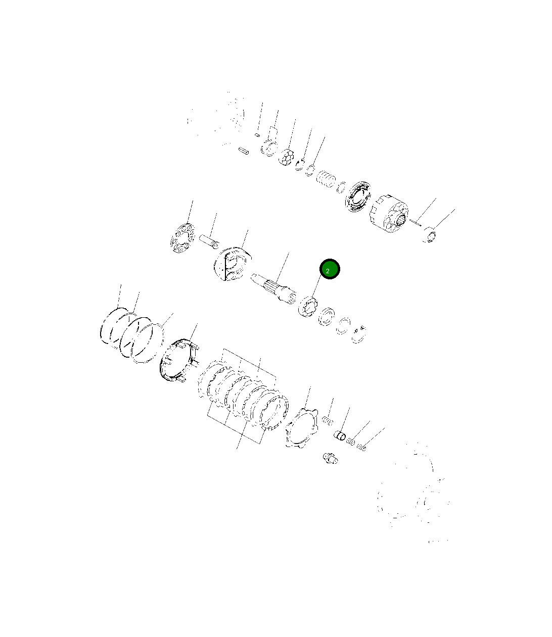 Подшипник 708-8F-12250 Komatsu