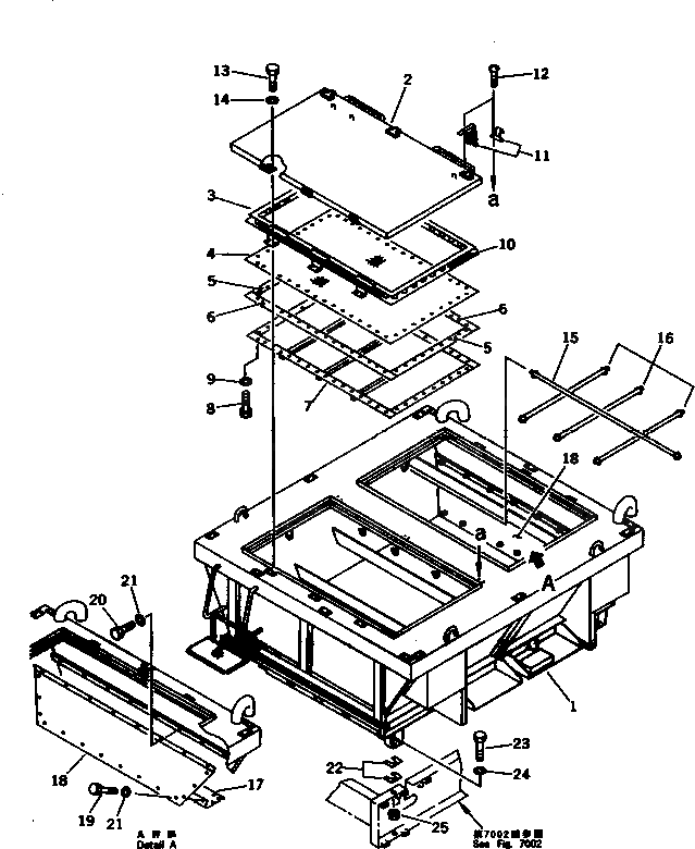 Крышка 277-70-11370 Komatsu