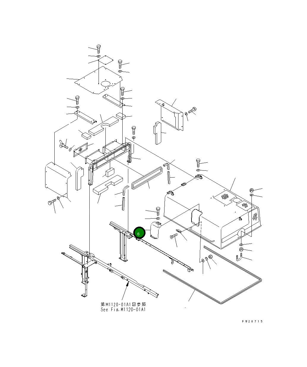 Крышка 8287-54-2360  Komatsu