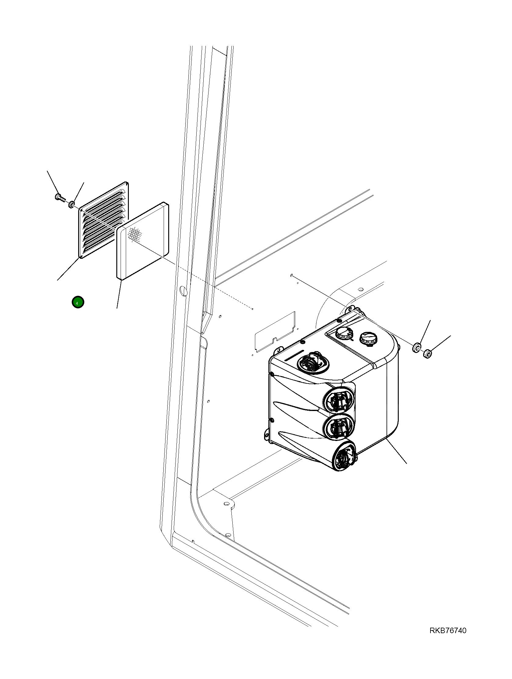 Крышка 2A1-54-14420  Komatsu
