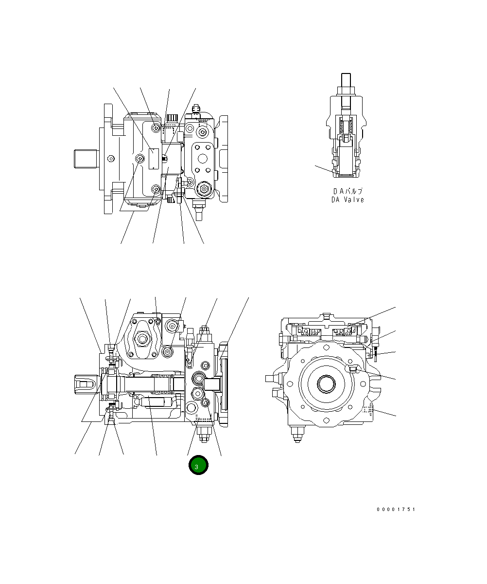 Крышка UC4100656147 Komatsu