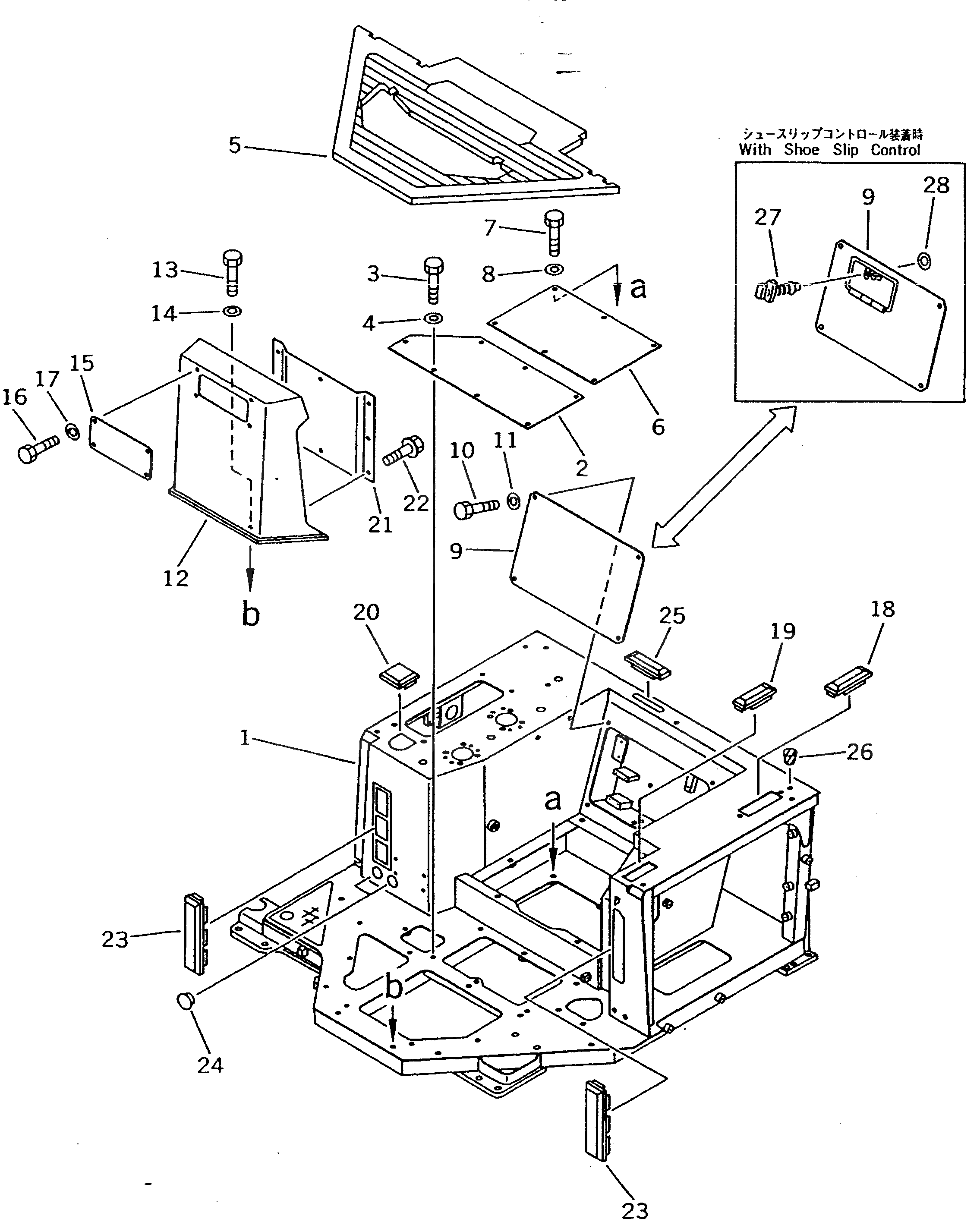 Крышка 198-54-46160 Komatsu