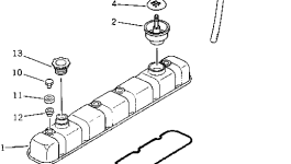 Крышка 6138-11-8420  Komatsu