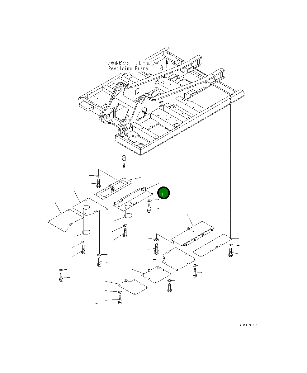 Крышка KV-B240-4120 Komatsu