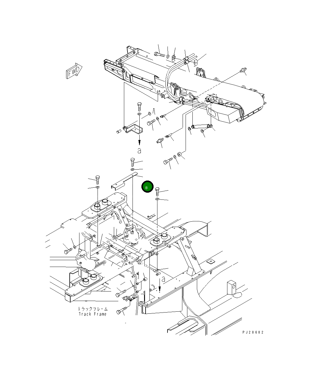 Крышка 8242-06-2581  Komatsu