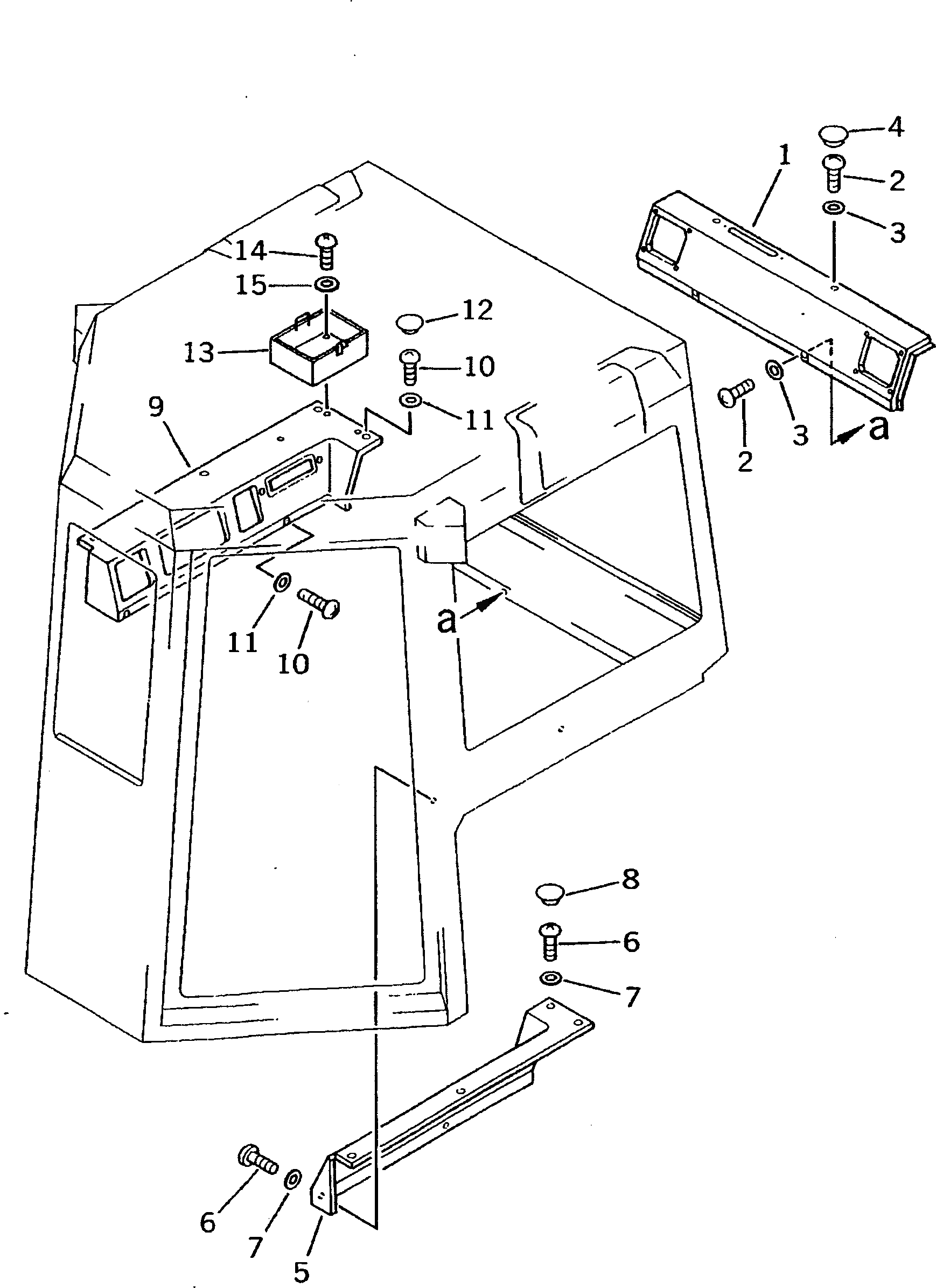 Крышка 195-Z11-2990 Komatsu