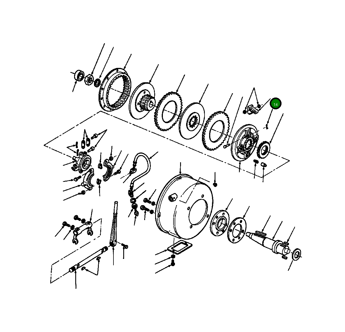 Рычаг 134 455 Komatsu
