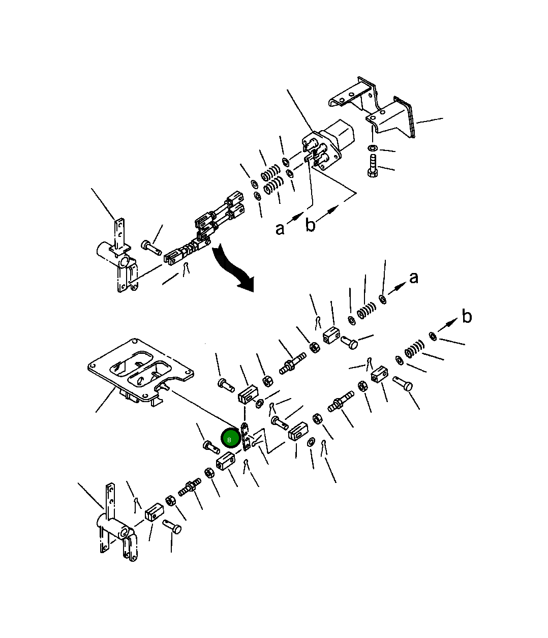Рычаг 207-43-51540 Komatsu