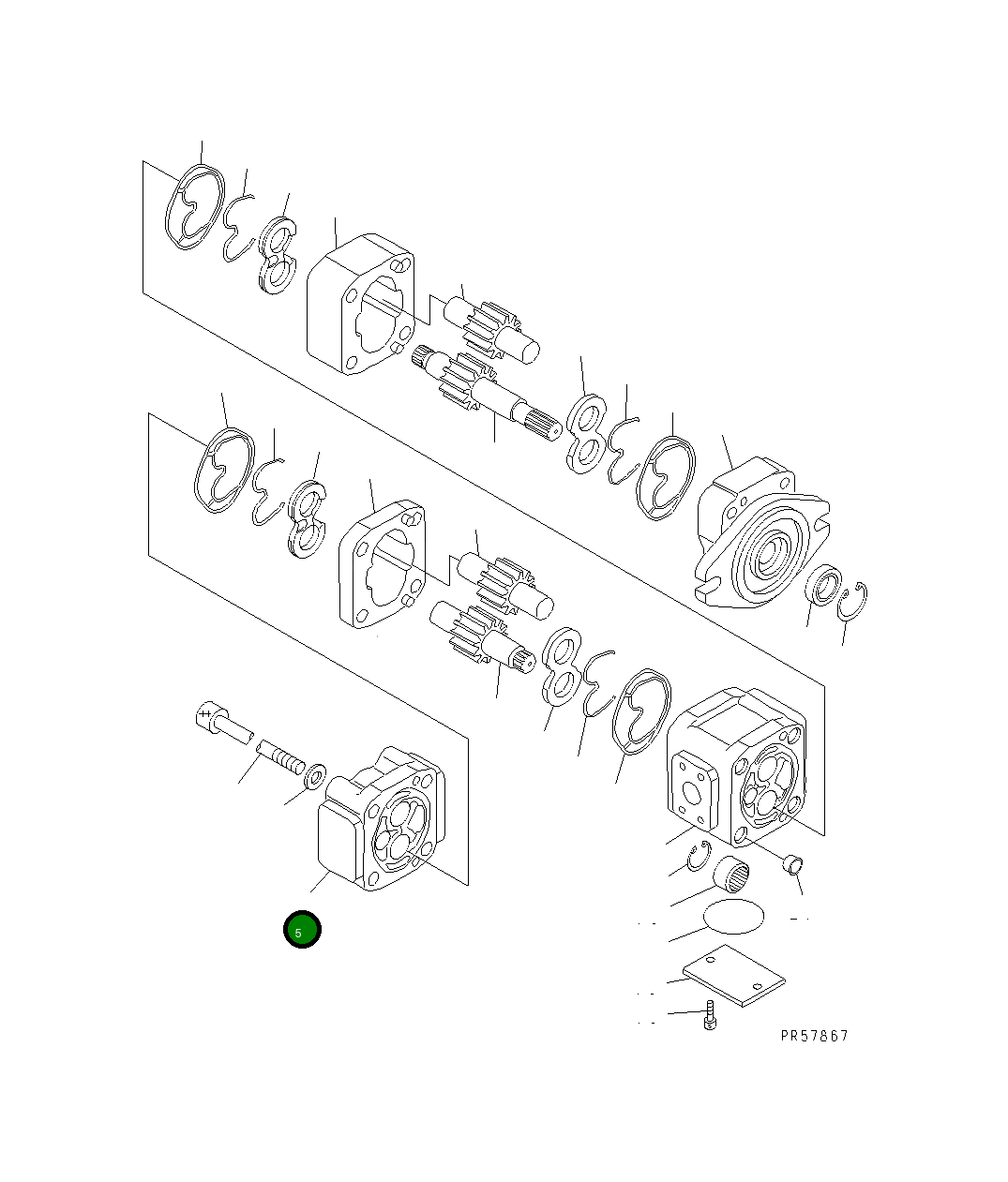 Крышка KB20132-20656 Komatsu
