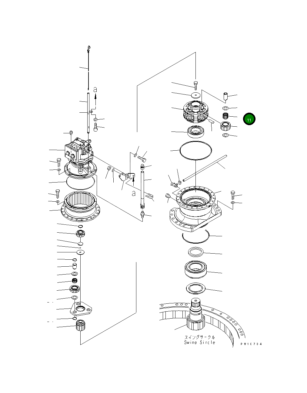 Подшипник 22U-26-21330 Komatsu