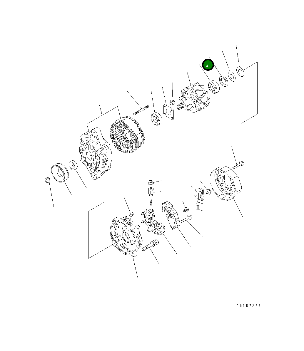 Крышка YM119620-79250 Komatsu