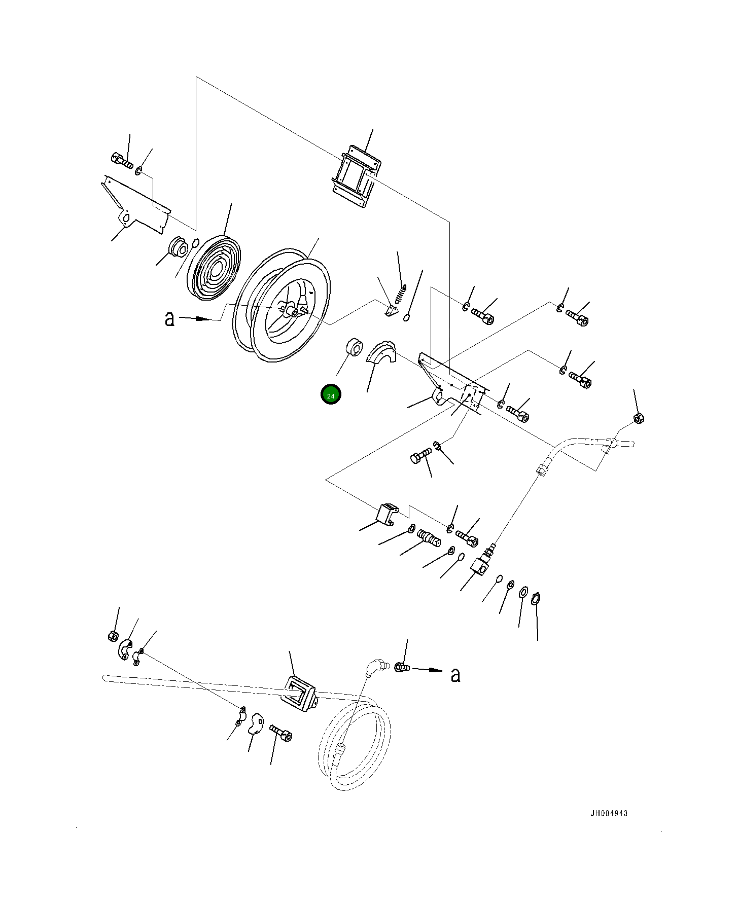 Подшипник YU708832-4 Komatsu