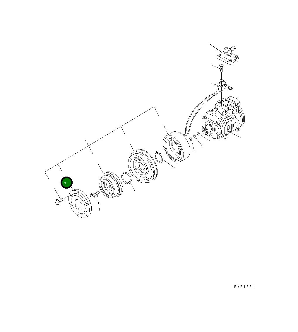 Крышка ND047372-0660 Komatsu