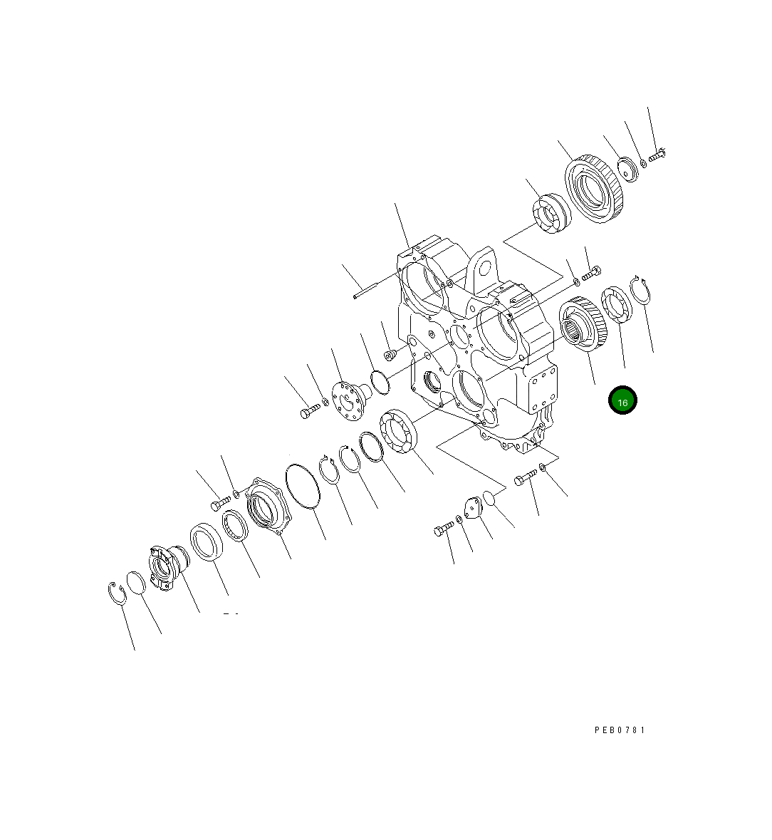 Подшипник 17A-15-19390 Komatsu