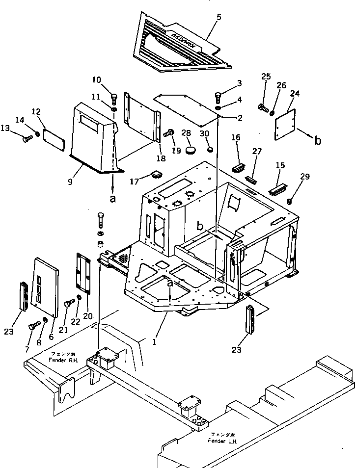 Крышка 195-54-45140 Komatsu