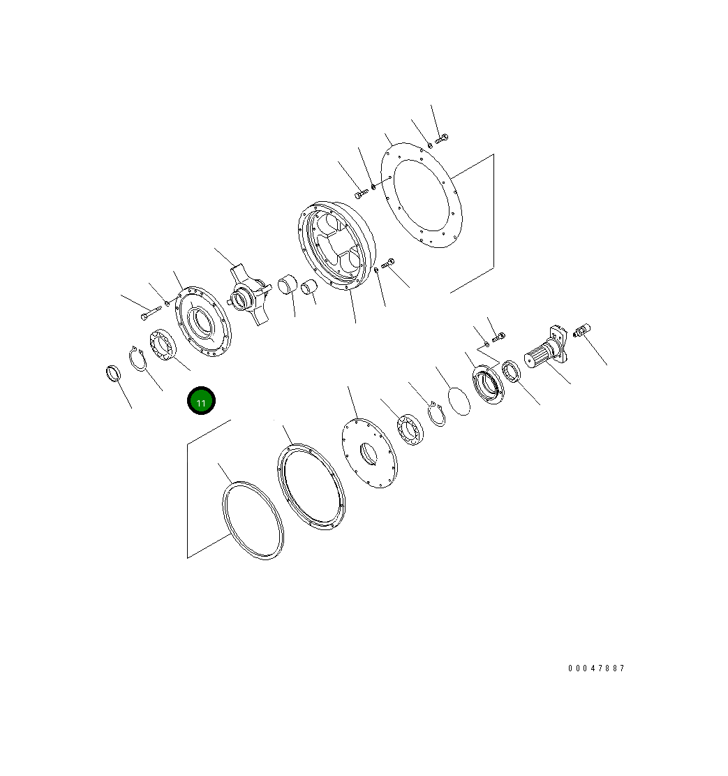 Подшипник 421-12-12220 Komatsu