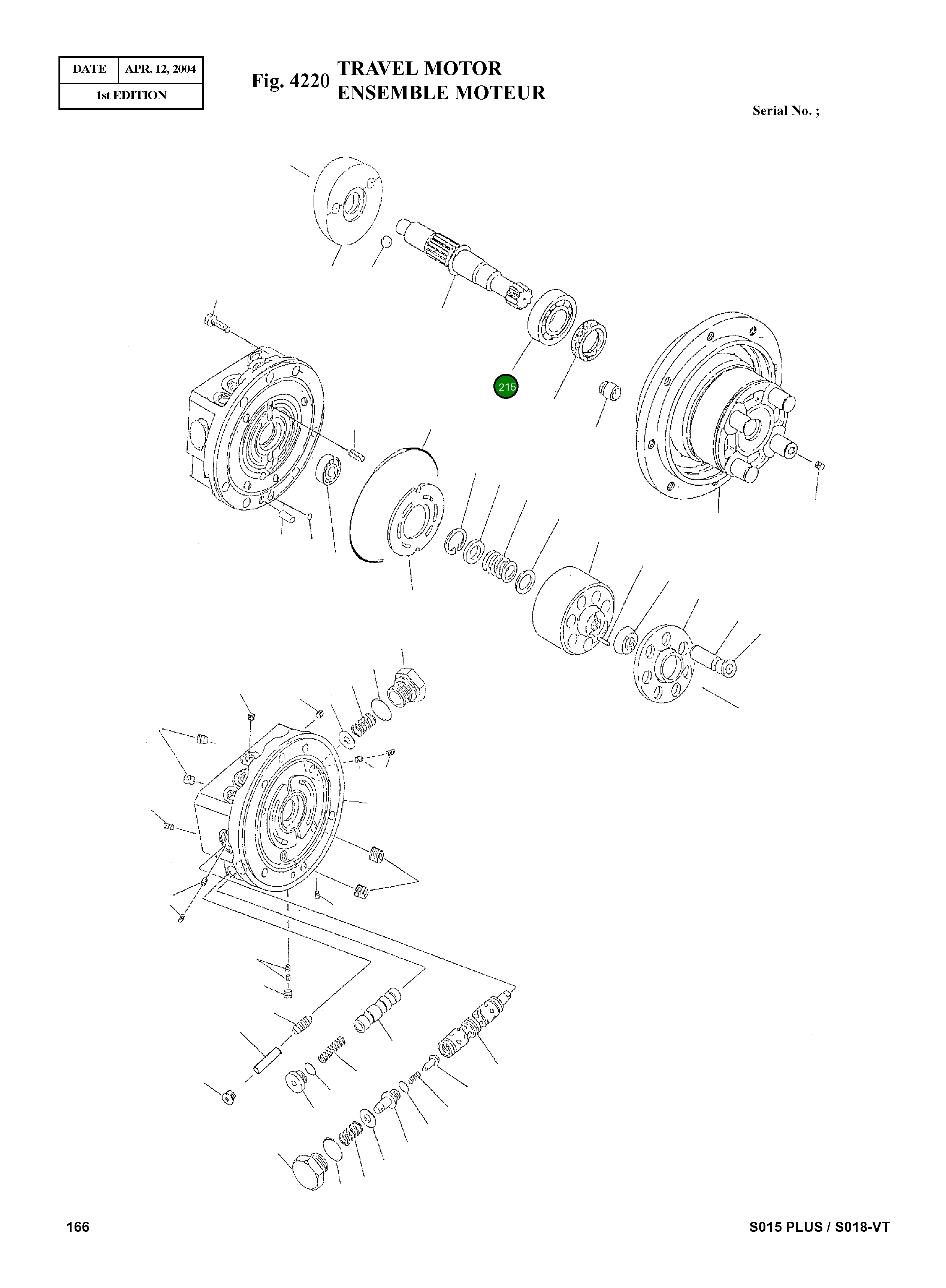 Подшипник S6000040  Komatsu