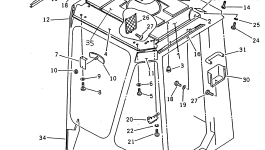 Крышка 421-N62-1110  Komatsu