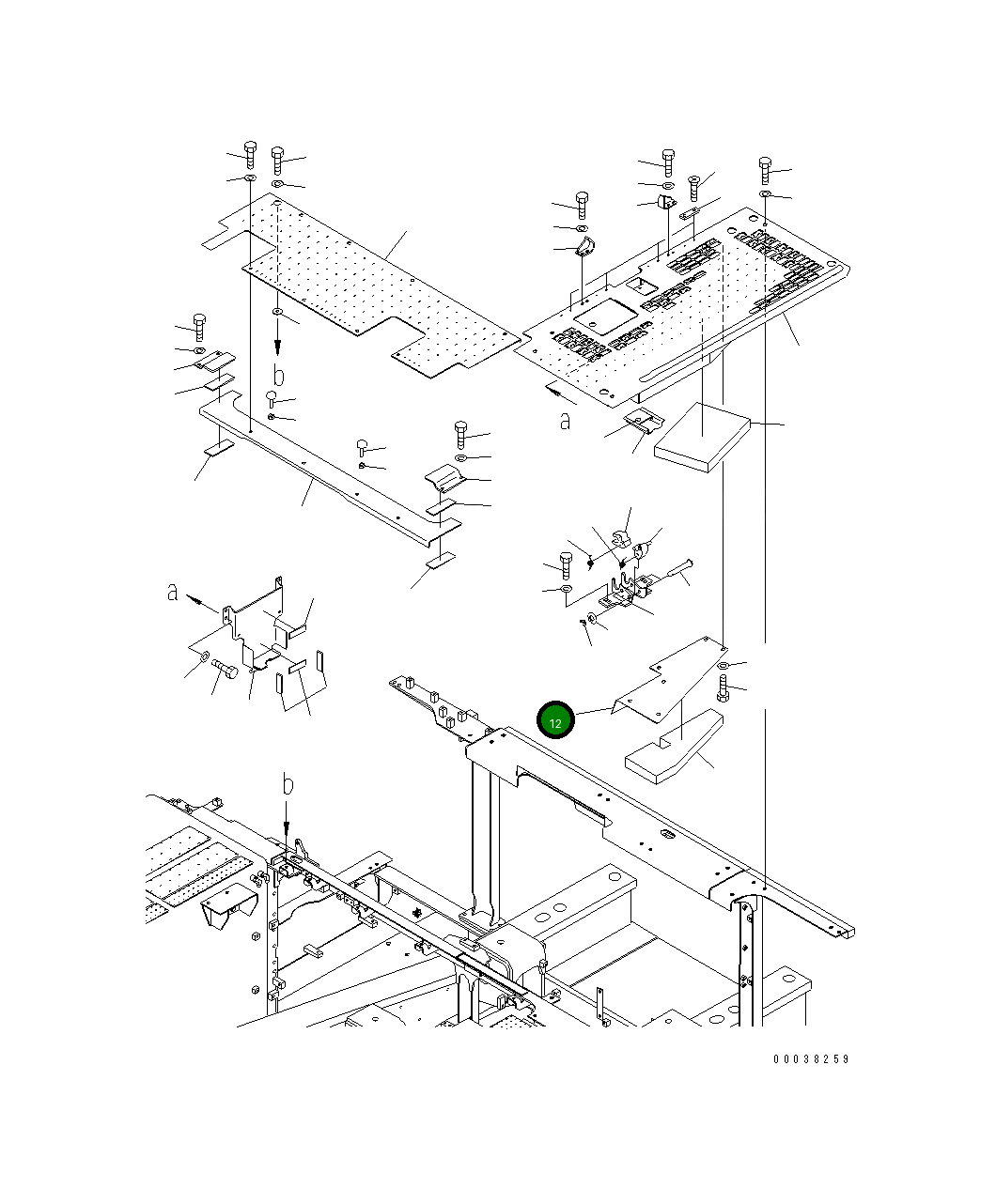 Крышка 21M-54-21991  Komatsu