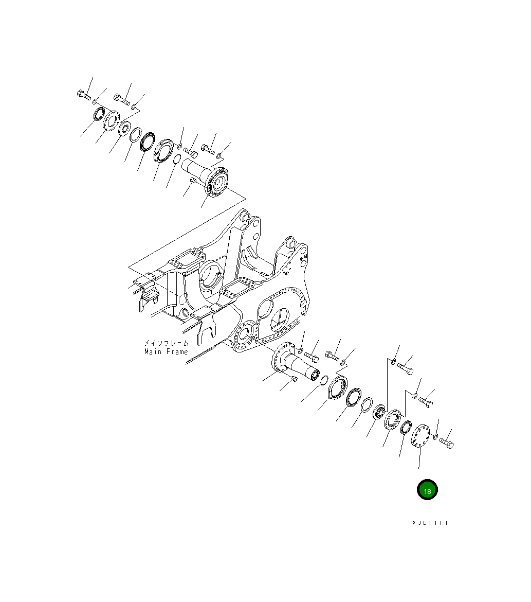 Крышка,L.H 198-50-51220 Komatsu