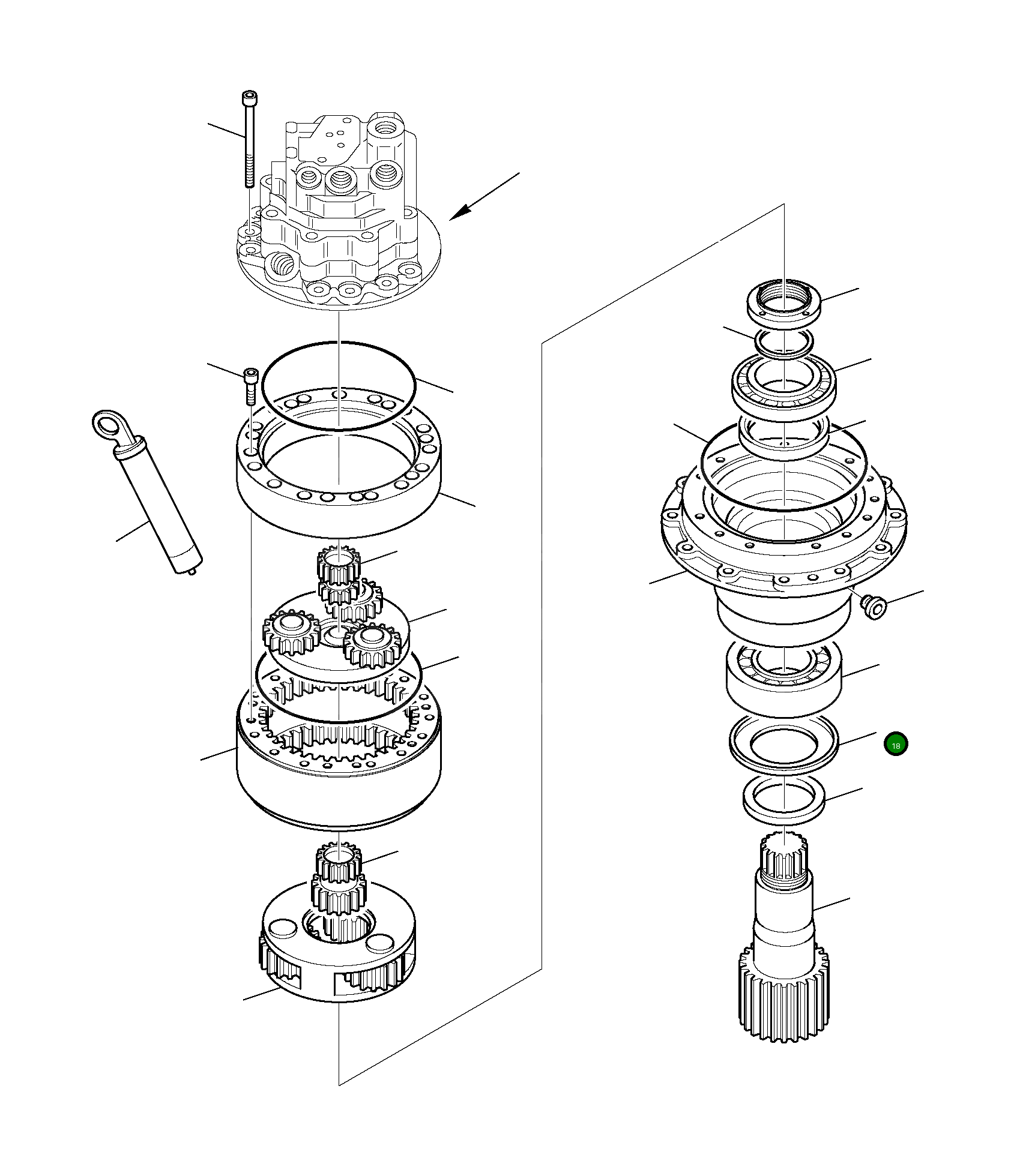 Подшипник 226-60-16140  Komatsu