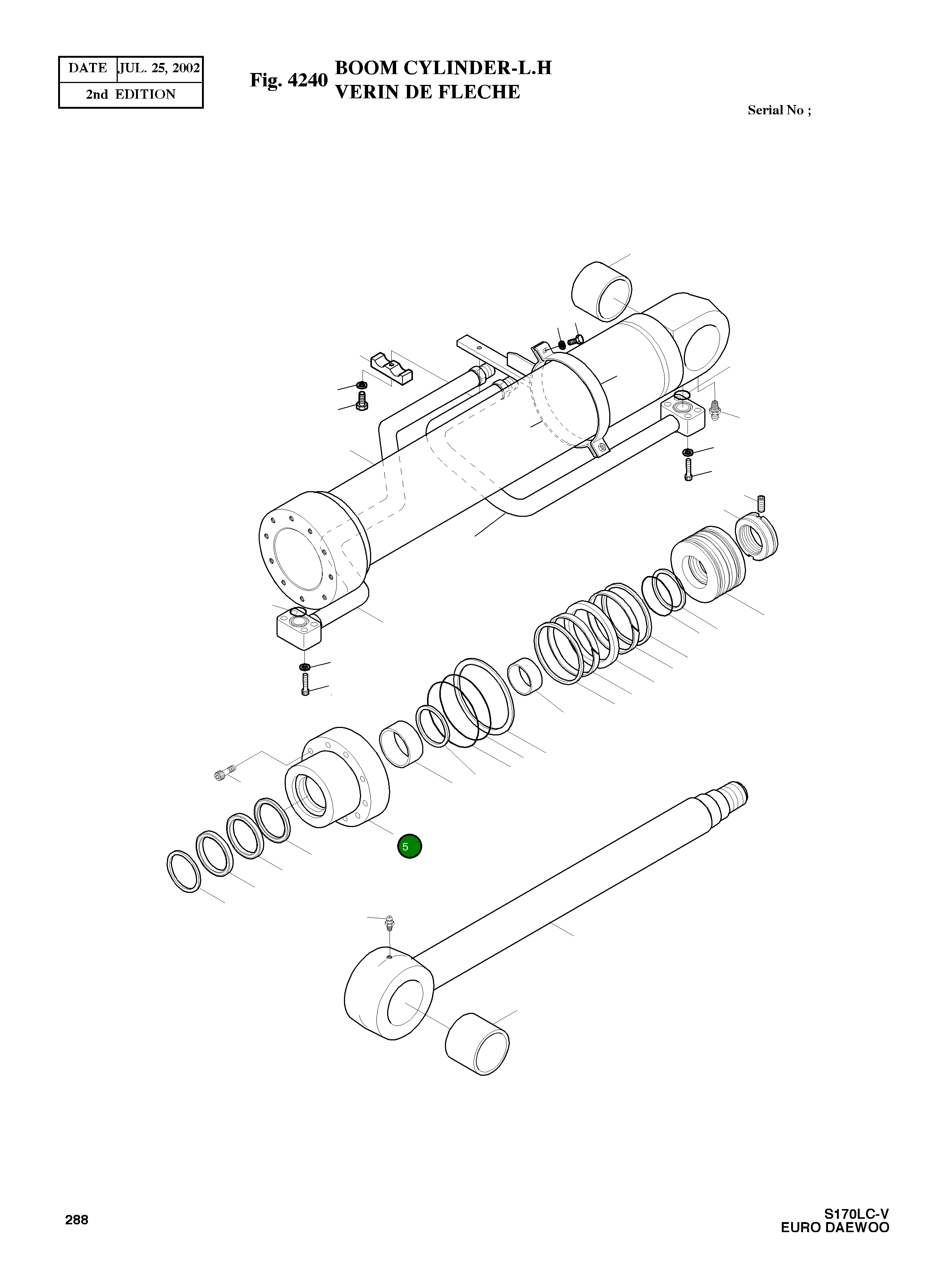 Крышка, ROD 53B672-0 Komatsu