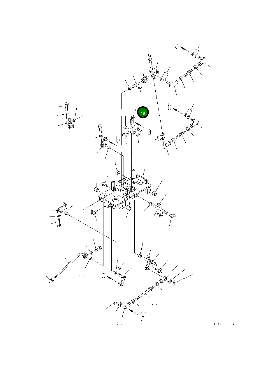 Рычаг 198-43-51611 Komatsu