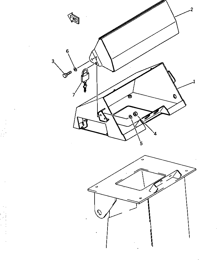 Крышка 423-978-1120  Komatsu