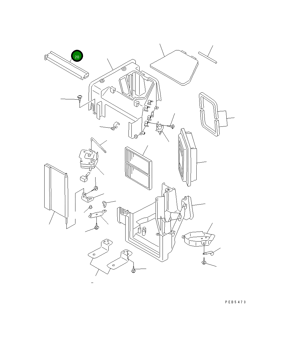 Крышка ND146370-6150 Komatsu