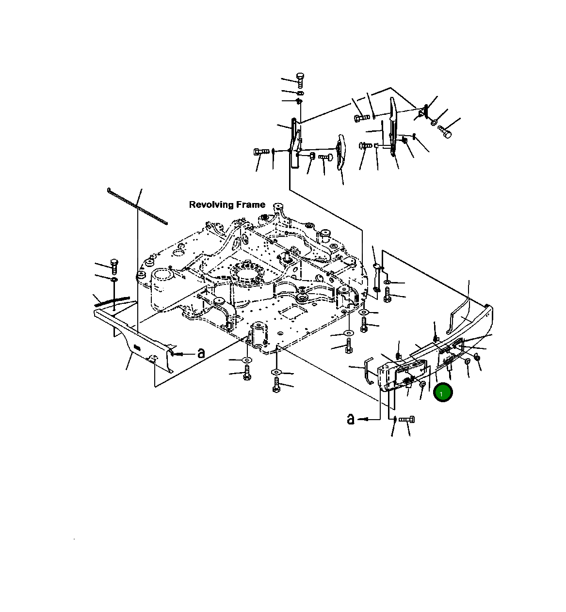 Крышка 22P-54-11511  Komatsu