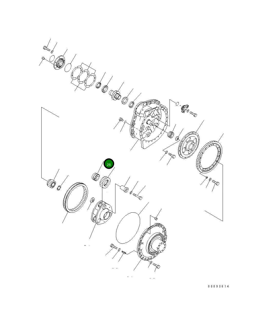 Подшипник 14X-09-51120 Komatsu