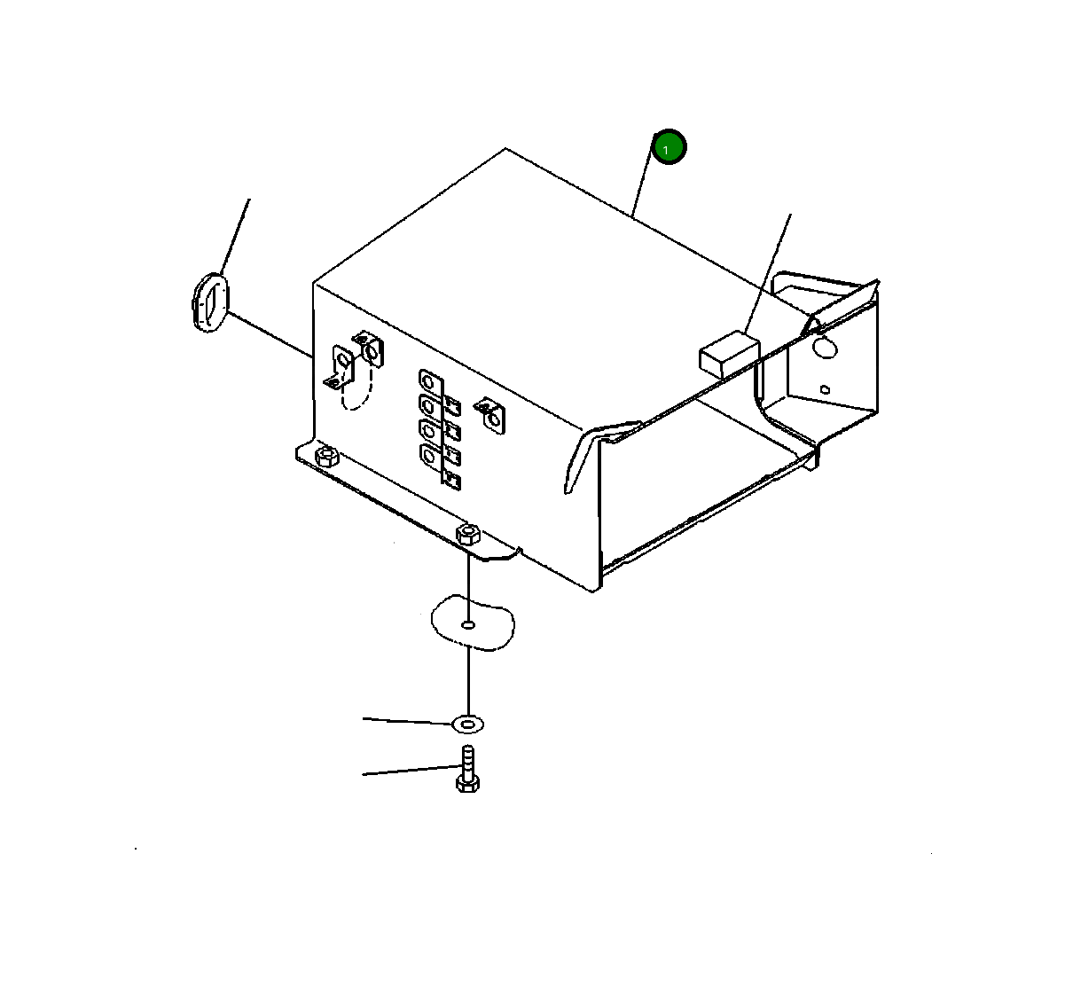 Крышка 22P-54-13350  Komatsu