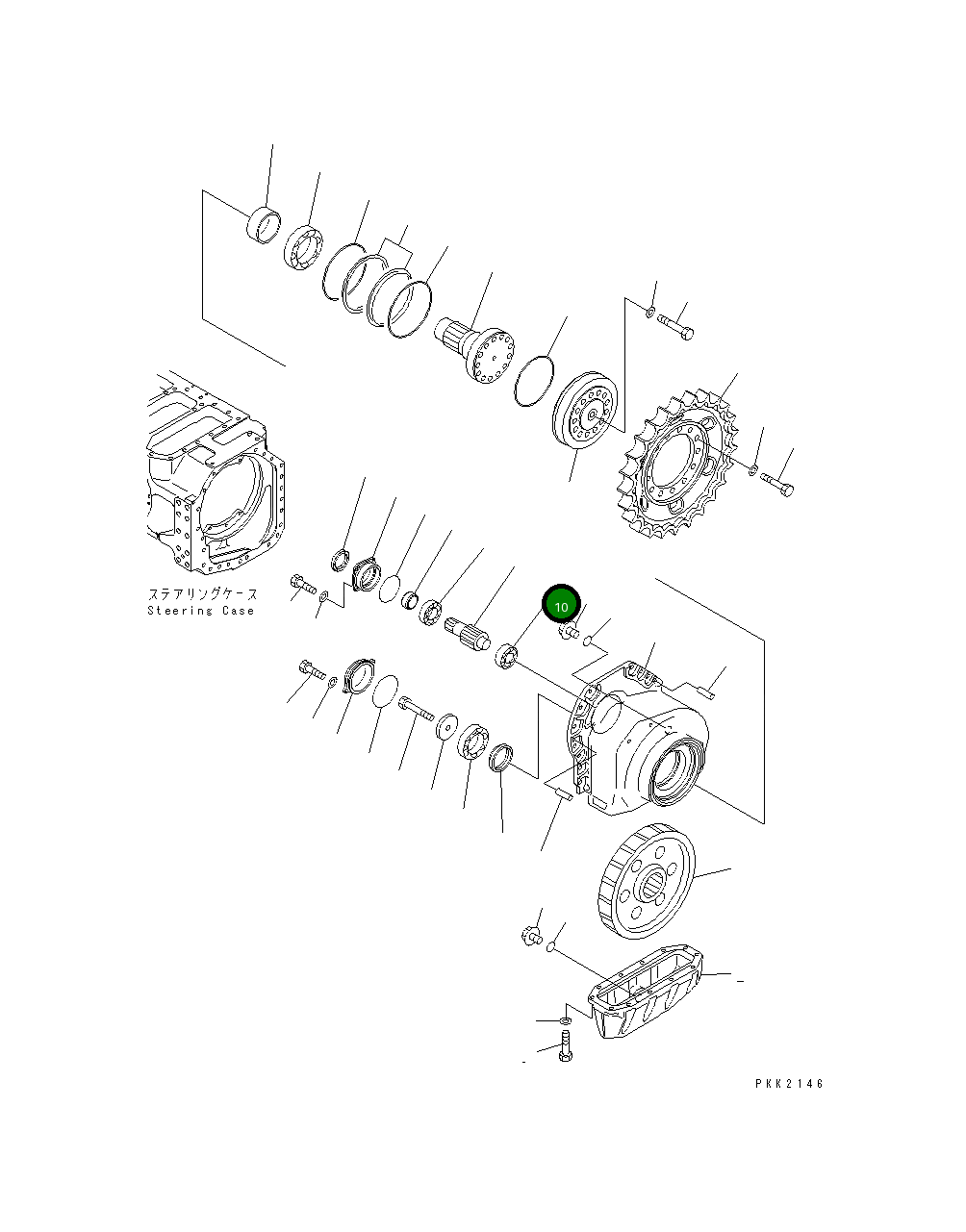 Подшипник 124-27-51412 Komatsu