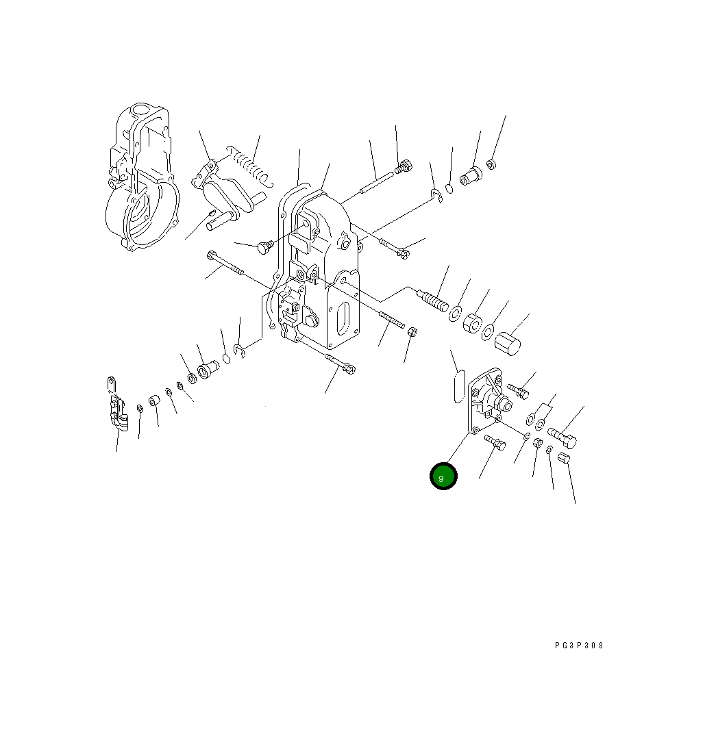 Крышка DK154064-0320 Komatsu