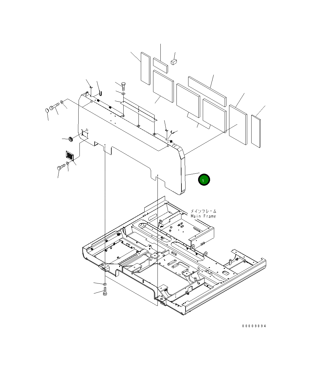 Крышка 8240-54-2121  Komatsu