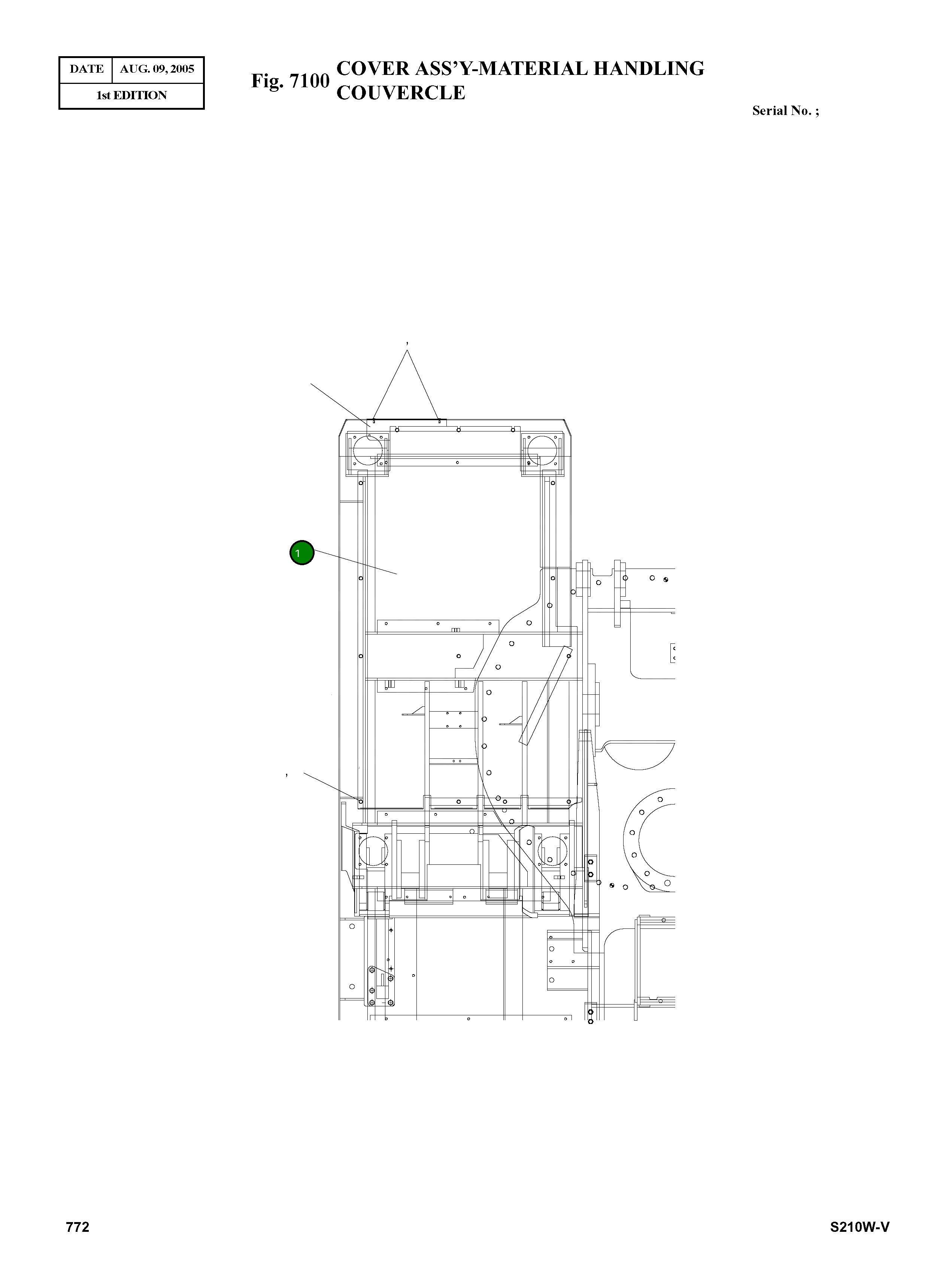 Крышка 9621-1060 Komatsu
