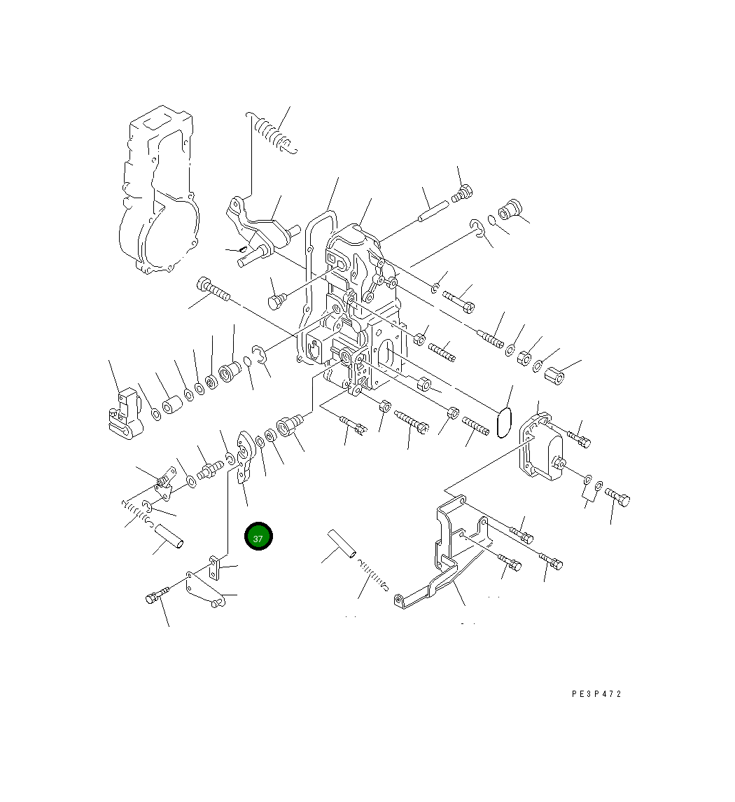 Рычаг DK154360-2700 Komatsu