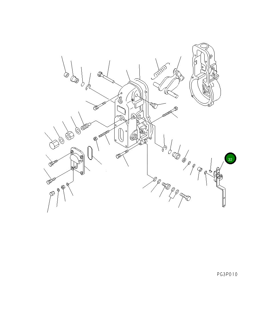 Рычаг DK154347-5820 Komatsu