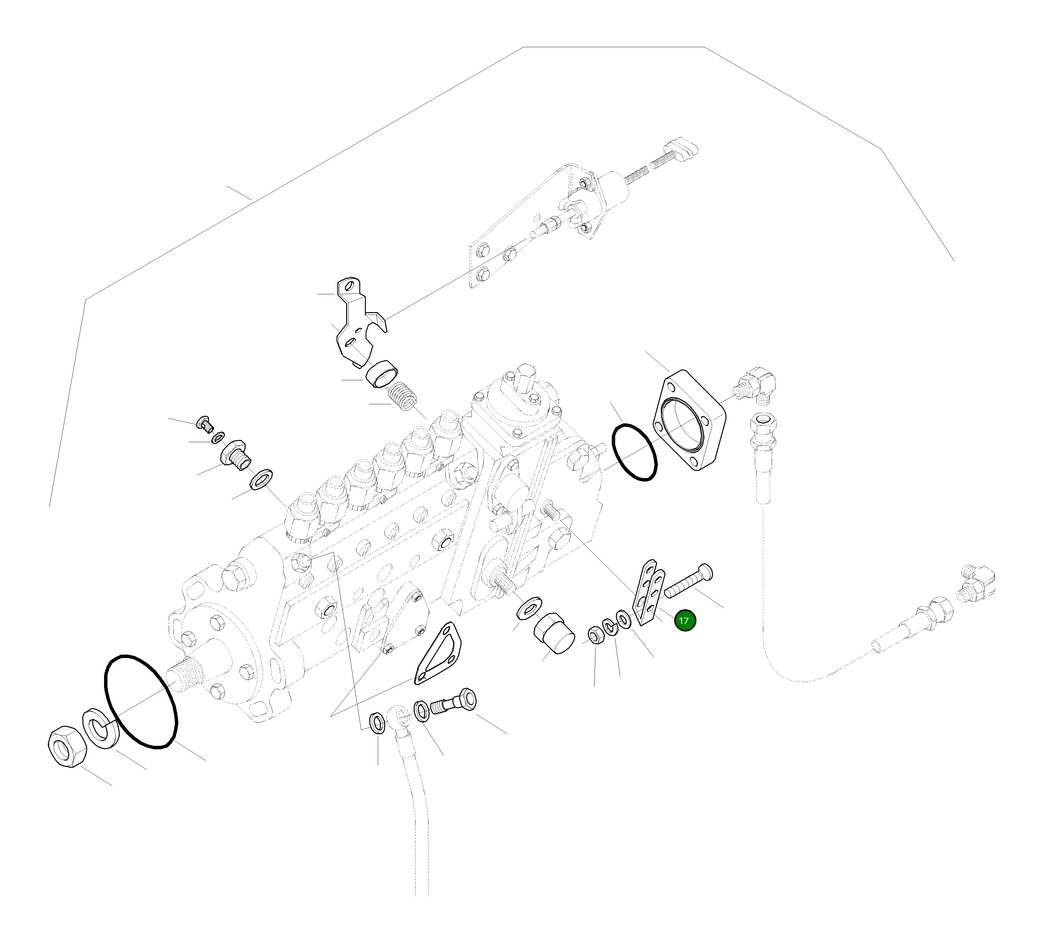 Рычаг CU3913327 Komatsu