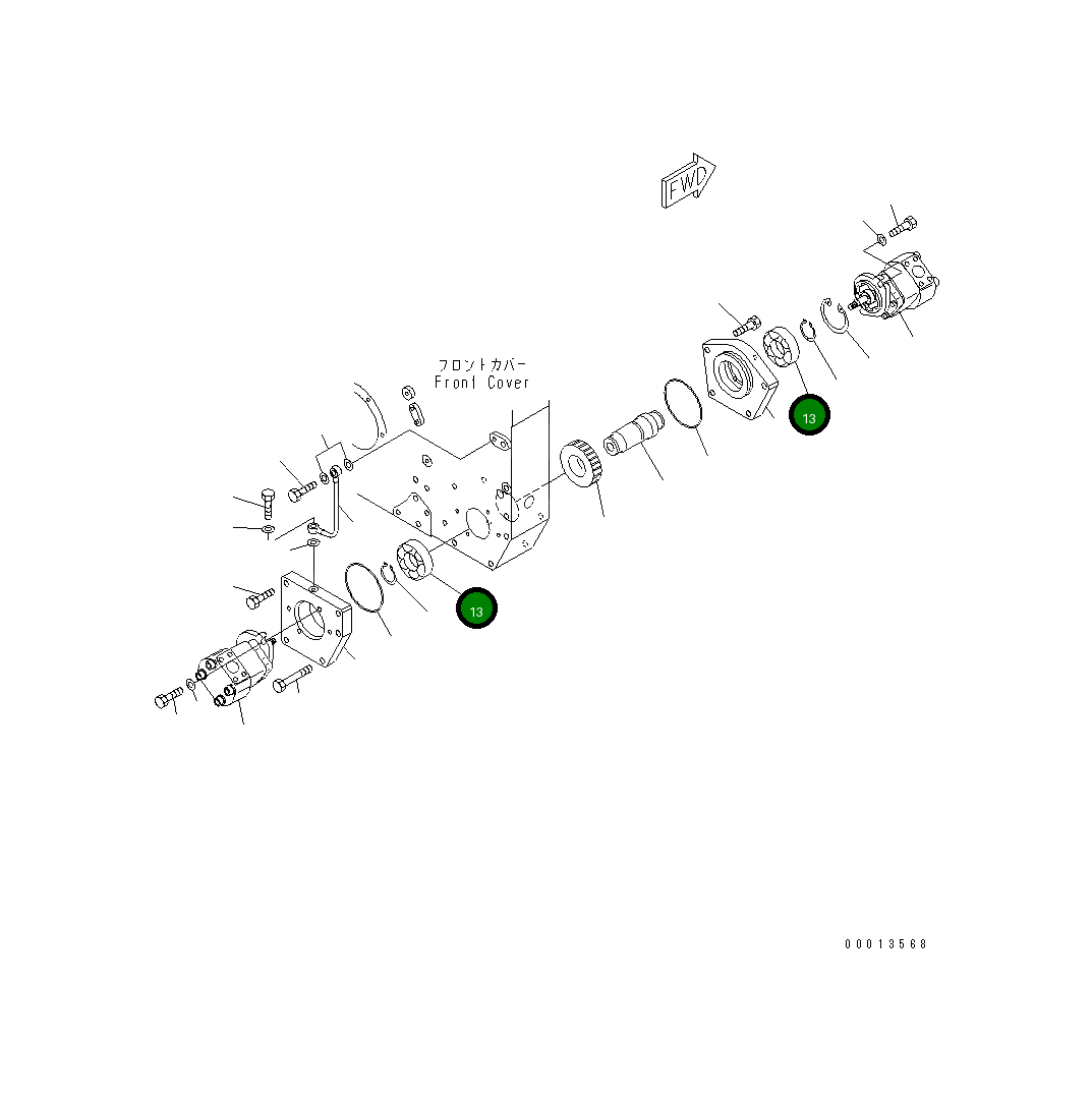 Подшипник 06300-06208 Komatsu