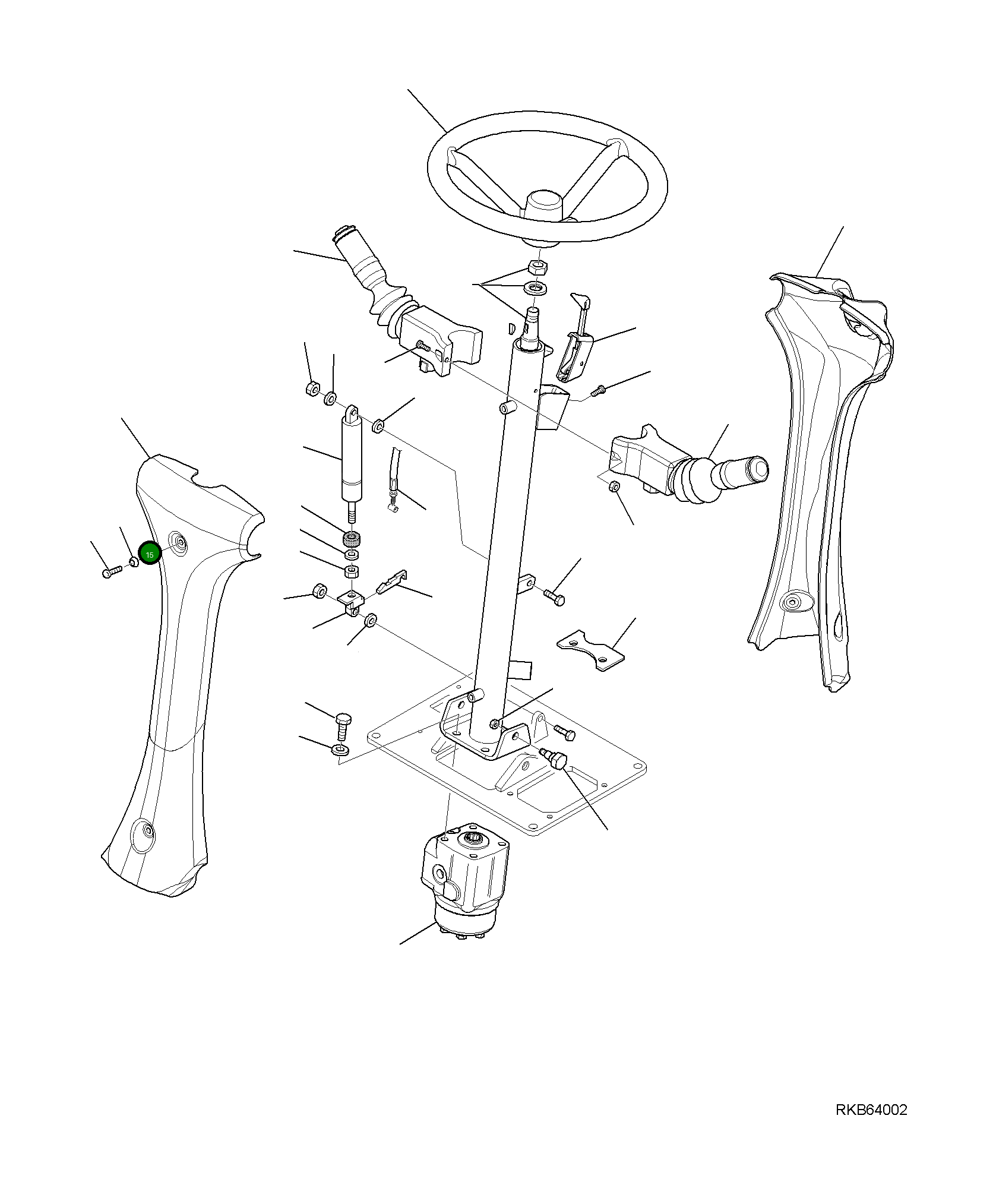 Крышка 21W-54-R9240  Komatsu