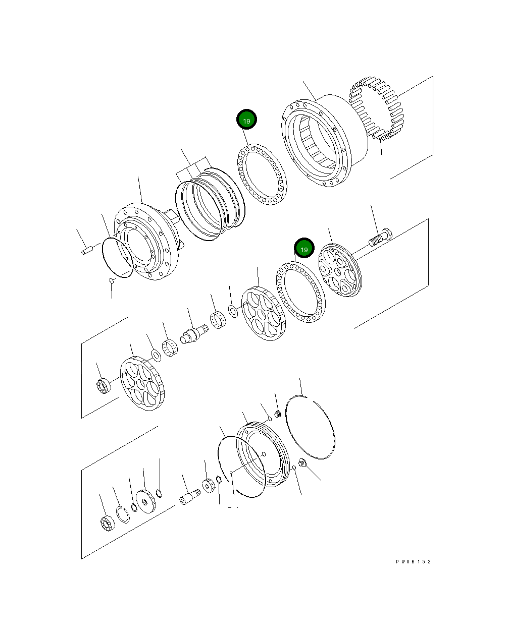 Подшипник TZ500D1021-00 Komatsu