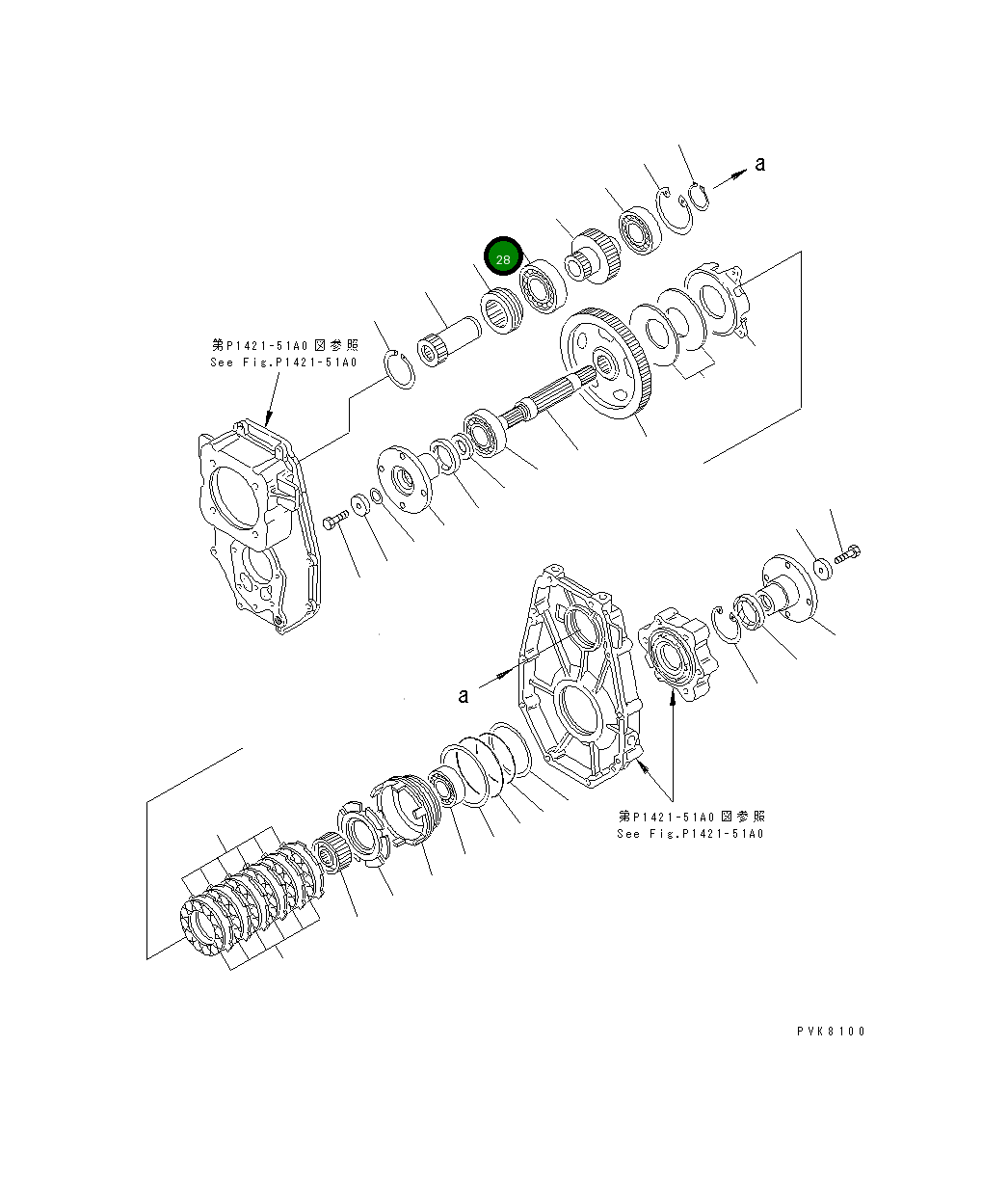 Подшипник 20E-14-K1370 Komatsu