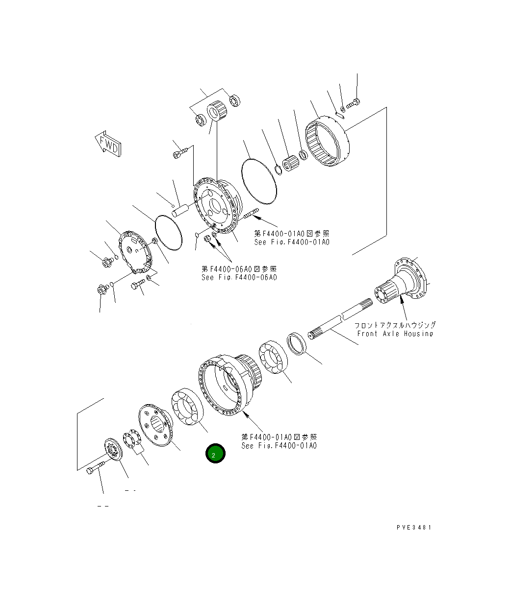 Подшипник 421-22-12870 Komatsu