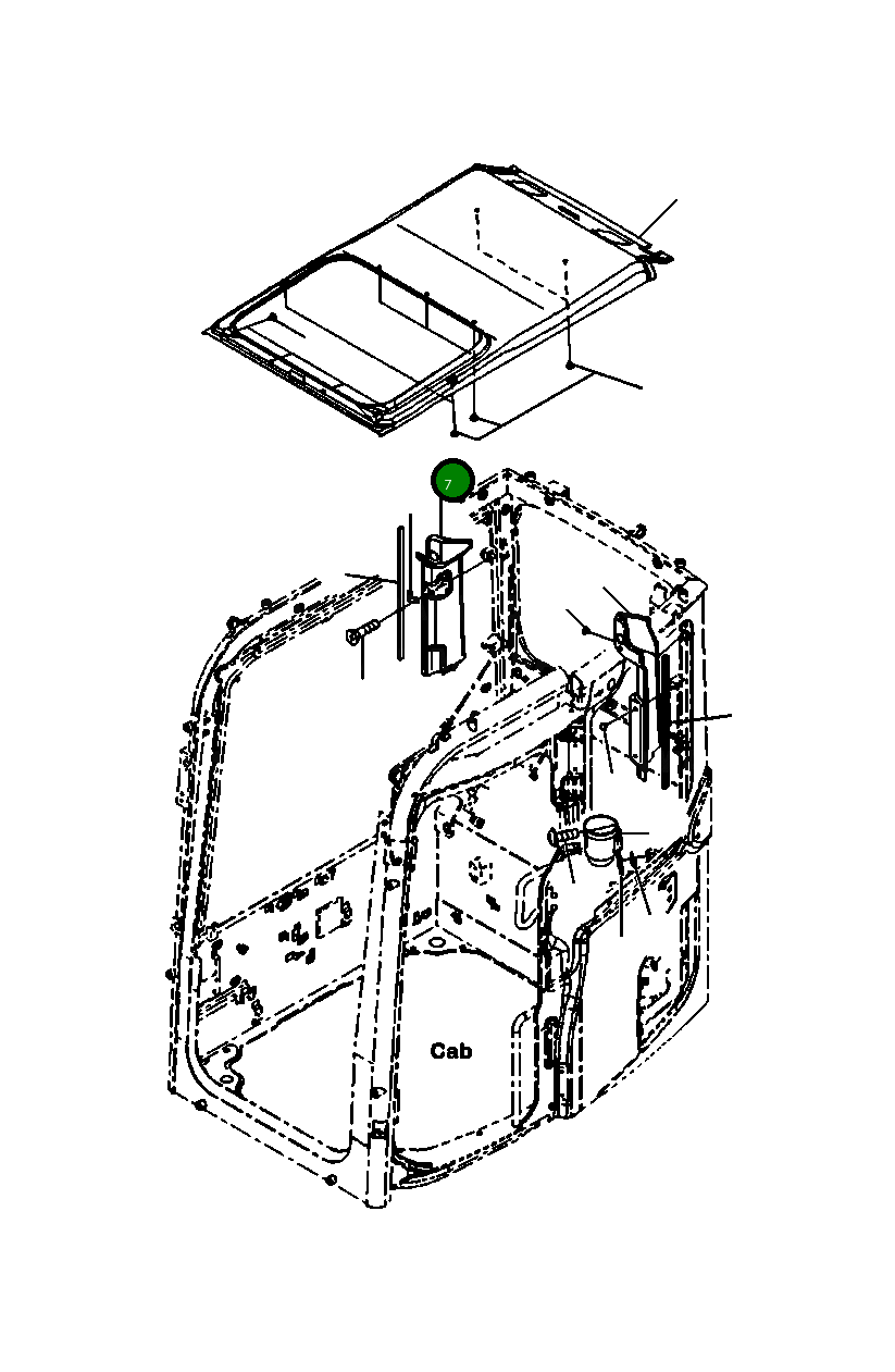Крышка 22P-53-15541 Komatsu