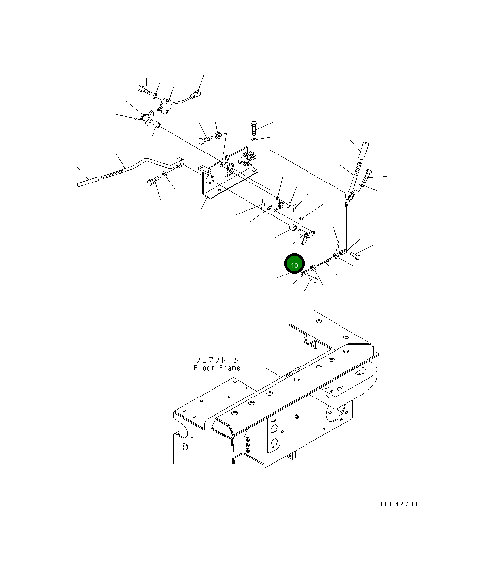 Рычаг 17A-43-41731 Komatsu