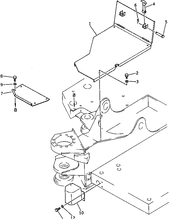 Крышка 201-54-28410 Komatsu
