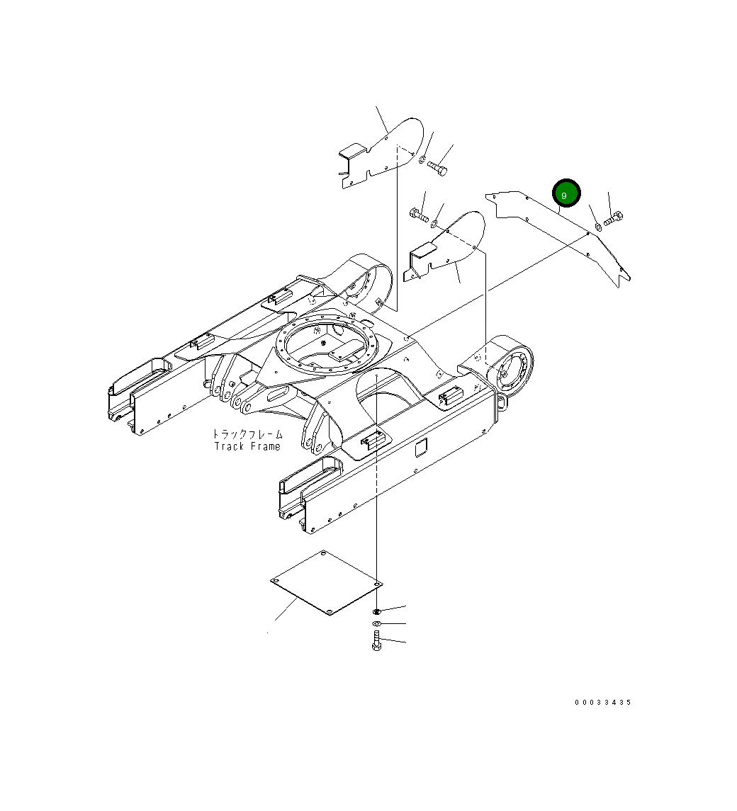 Крышка 22K-30-21241  Komatsu