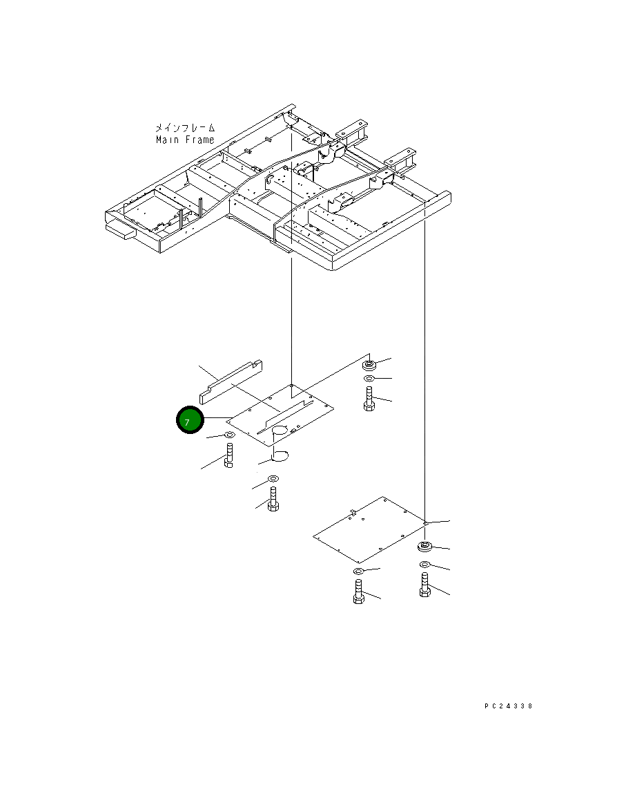 Крышка 8261-54-1380  Komatsu