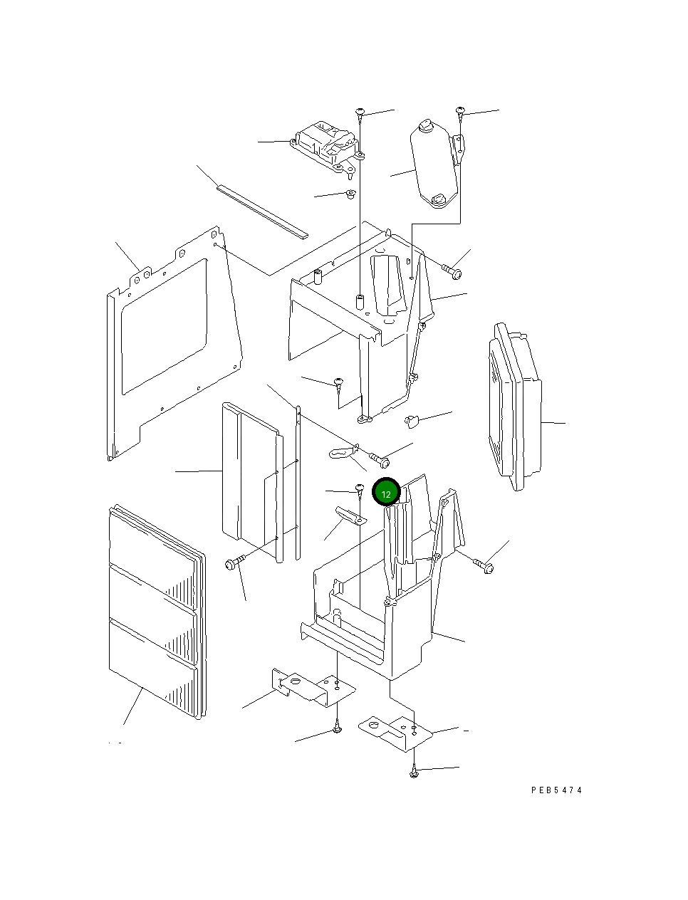 Рычаг ND017732-4910 Komatsu